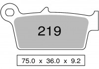 Колодки дискового тормоза Trofeo Sintered 219  (LMP204, FDB539)