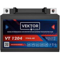 АКБ VEKTOR VT 1204 YTX4L (113 x 70 x 85) 4Ач (CT1204)