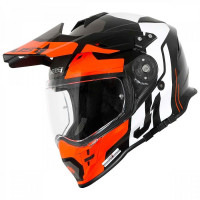 Шлем мотард JUST1 J34 Tour оранжевый/черный, L