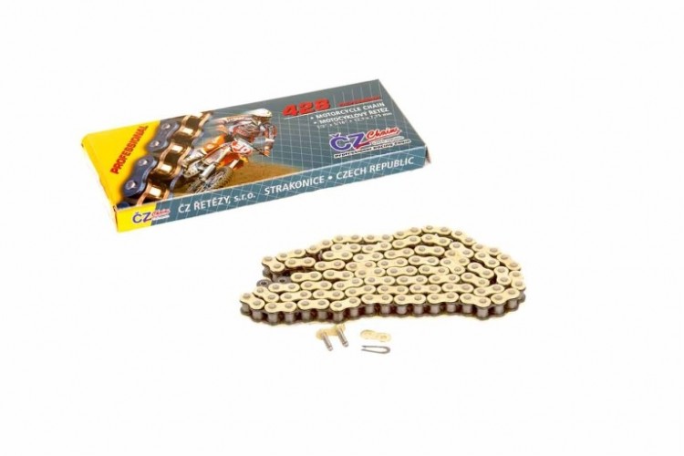 Цепь для мотоцикла CZ Chains 428 MX Gold - 138