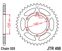 Звезда ведомая JTR498.40
